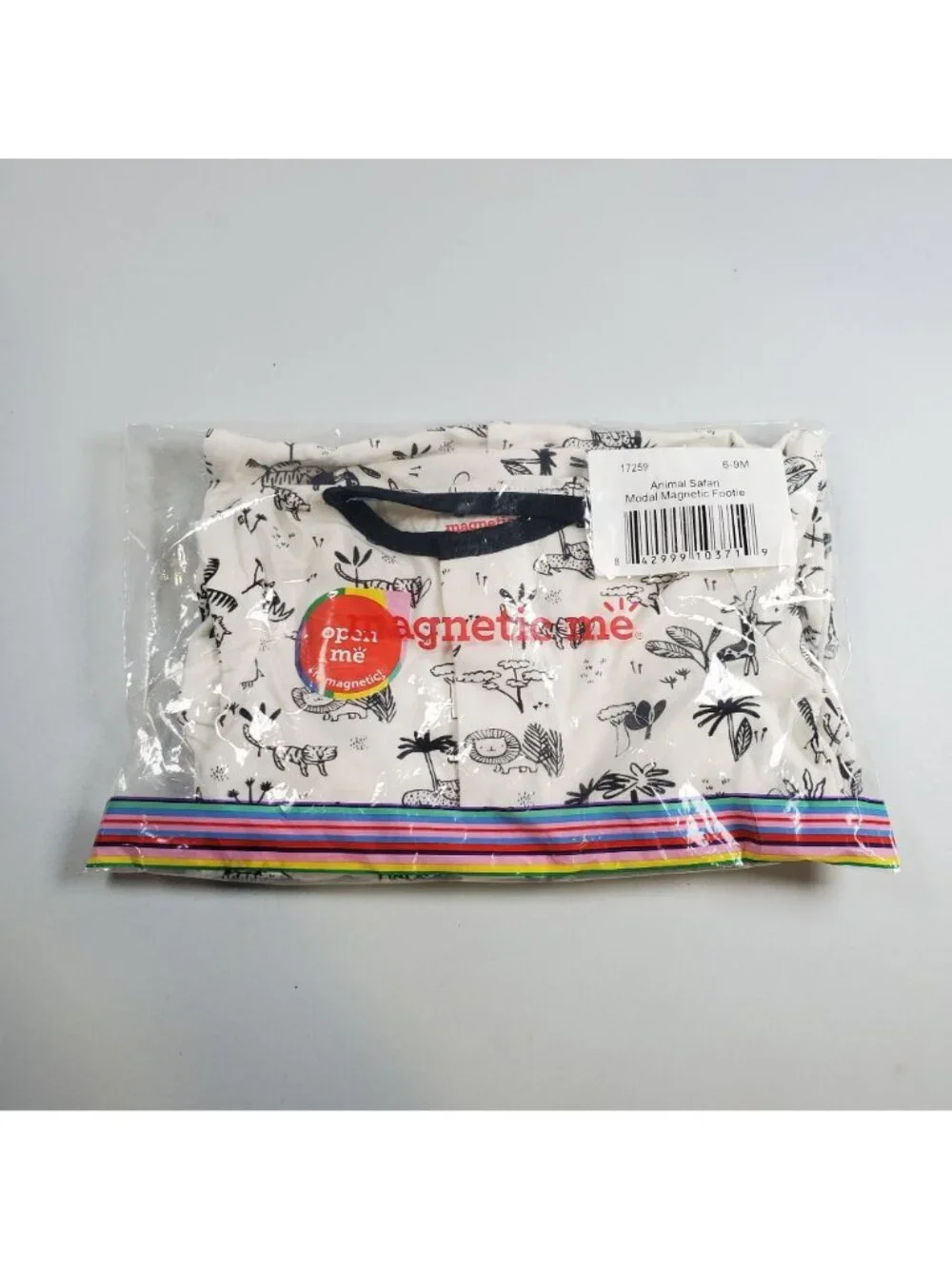 Magnetic Me Modal Magnetic Footie One Piece Toddler Size 6 - 9 M NWT Animal